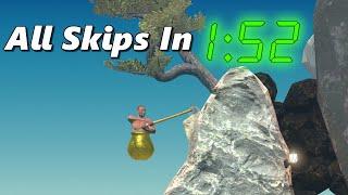 Getting Over It All Skips Speedrun In 152