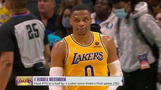 RUSS ISNT HUMAN Los Angeles Lakers vs Charlotte Hornets Final Minutes 2021-22 NBA Season