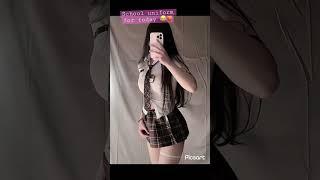 Sexy uniform outfit #outfit #tiktokgirl #shorts #reels