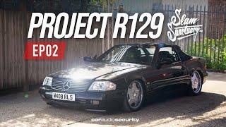Project R129 Gets Slammed Episode 2  Car Audio & Security