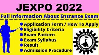 All About JEXPO 2022 Notification Dates Application Eligibility Pattern Syllabus Admit Card