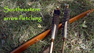 Fletching arrows using a simple Southeastern technique