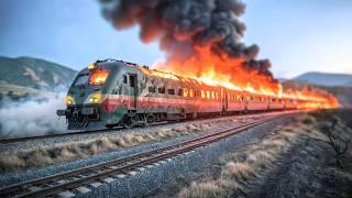 HUGE TRAGEDY Ukrainian Forces Explode Russian Supply Train FULL OF AMMUNITION