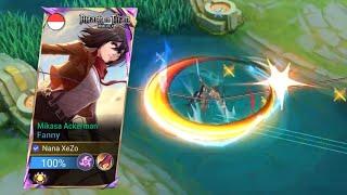 FANNY ATTACK ON TITAN SKIN MIKASA ACKERMAN.