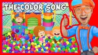 The Color Song by Blippi  Learn Colors for Toddlers