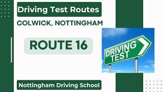 Colwick Driving Test Centre Nottingham - Driving Test Routes Route 16