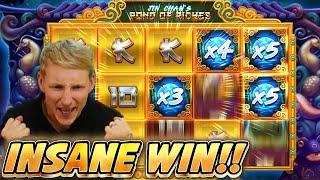 INSANE WIN JIN CHANS POND OF RICHES BIG WIN - CASINO Slot from CasinoDaddys LIVE STREAM