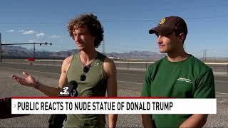 43 foot nude Trump statue assembled just outside of Las Vegas sparking conversation