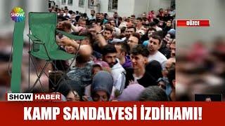 Kamp sandalyesi izdihamı