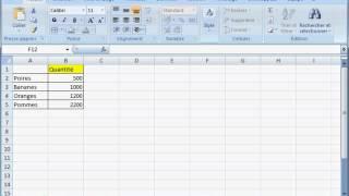 Une page daccueil avec Excel