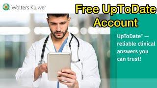 How to get an UpToDate account for free