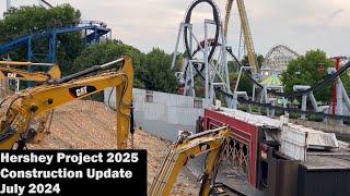 Hersheypark Project 2025 Construction Update - July 2024