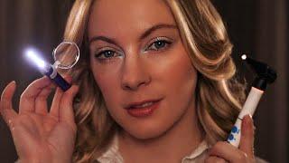 ASMR Ear Exam & Thorough Ear Cleaning  Ear to Ear Binaural Low Light