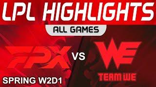 FPX vs WE Highlights ALL GAMES LPL Spring Split 2024 FunPlus Phoenix vs Team WE by Onivia