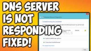 DNS server not Responding error on Windows