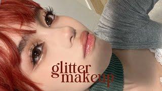 Glitter Holidays Makeup  #grwm