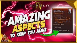 Diablo 4 Aspects That Will Keep You Alive - Best Defensive Aspects To Help You Clear Content Easy