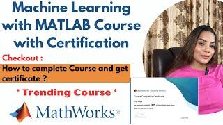 Machine Learning MATLAB Training Free Course with Certificate – Matlab Academy Mathworks