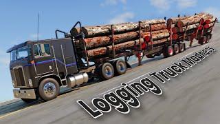 BeamNG Drive - Logging Truck Rampage Road Rage