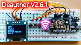 OLED Display D.eauther Latest Firmware v2.6.1 with NodeMCU ESP8266