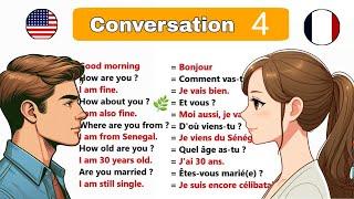 Conversation 4 anglais-français  Anglais facile  easy sentences to learn french 