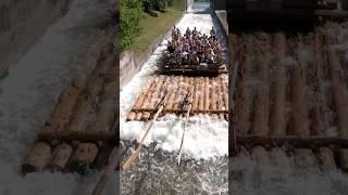 Timber Log Ride in Real World  Bavaria Germany