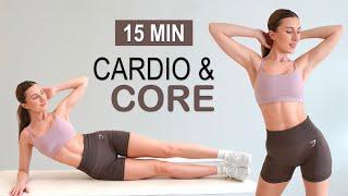 15 Min HIGH INTENSE CARDIO + CORE HIIT WORKOUT  Ab Sculpt at Home No Repeat