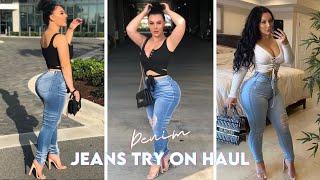 JEANS TRY ON HAUL NEW JEANS ATTENTION FOR CURVY PETITE GIRLS 