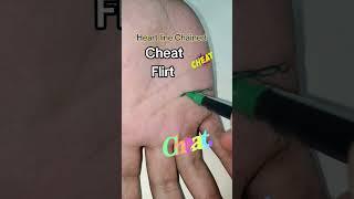 Heart line chained cheat flirt #cheat #palm #chained #palm #palmistry #palmist #viral #line