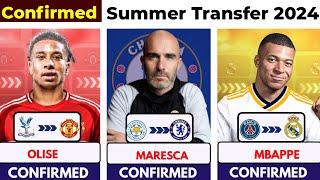  ALL CONFIRMED TRANSFER SUMMER 2024 ⏳️ Mbappe to Madrid  Olise to United  Maresca to Chelsea️