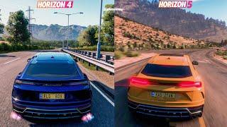 Forza Horizon 5 vs Forza Horizon 4 Sound Development Comparison 31 Cars