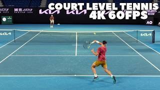 Carlos Alcaraz & Casper Ruud Court Level Practice ️  Pointplay 2024 4K 60FPS