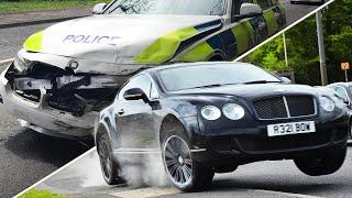 Cocaine-fuelled driver in 550hp Bentley Continental tries and fails to escape police