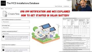 Get started in Solar PV and Battery storage - Filling in G99 G98 and MCS - NAPIT training