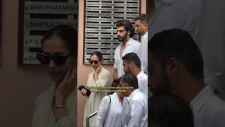 Arjun Kapoor Paying Last Respect To Malaika Aroras Father #malaikaarora