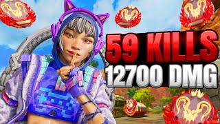 Conduit 59 Kills and 12700 Damage Gameplay Wins - Apex Legends No Commentary