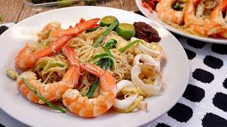 So Easy Everyone Can Cook Singapore Hokkien Prawn Mee 炒福建虾面 Stir Fried Noodles Recipe  Hawker Food