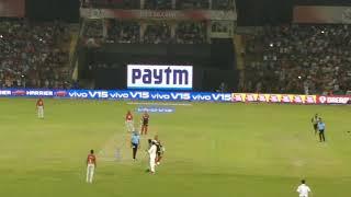 Virat Kohlis fan run on ground to hug him  RCB vs KXIP at PCA mohali