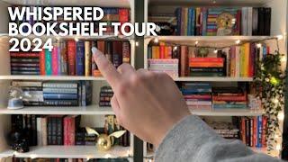 ASMR  Touring my Bookshelves 2024 - Whispered Tapping & Scratching