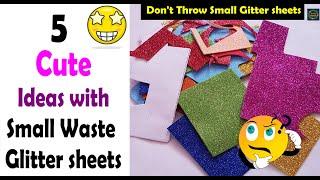 5 Cute Ideas with Glitter Sheet  Easy Glitter Foam Sheet Craft Ideas  @CraftStack