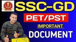 SSC GD PET PST Important Document 2023  SSC GD Physical Test Important Document