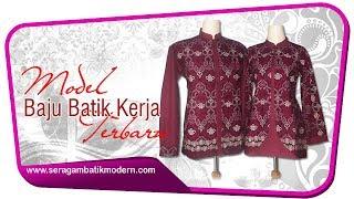 Model Seragam Batik Kantor Terbaru  Seragam Batik Kerja Wanita  Model Baju Batik Kerja