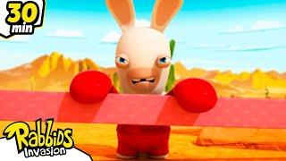 Rabbids are ready to fight for the Gold   RABBIDS INVASION  30 Min Special Sport  Kids Cartoon