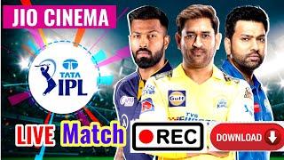 LIVE IPL Match Screen Recording and Save to Gallery  Jio Cinema Screen RecordDownload kaise kare