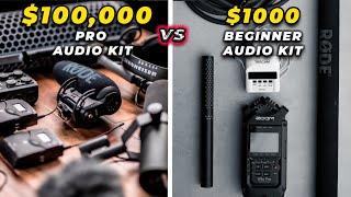 $100000 Pro Audio Kit vs $1000 Beginner Audio Kit