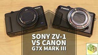 Sony ZV-1 vs Canon G7X Mark III  2020 Best Point and Shoot Camera