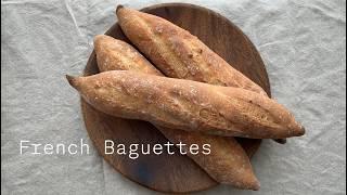 BaguetteㅣCrispy mini baguette and peaches