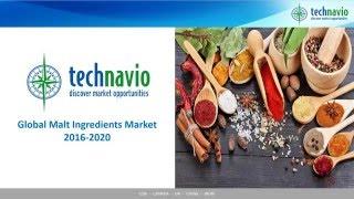 Global Malt Ingredients Market 2016-2020