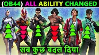 OB44 UPDATE ALL CHARACTER ABILITY CHANGED  ORION TATSUYA RYDEN SANTINO ABILITY CHANGE IN FF MAX