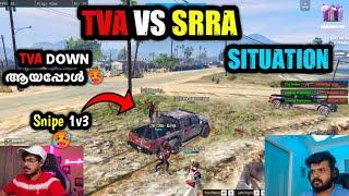 Tva Vs Srra Situation Tva Down ആയപ്പോൾ Snipe 1v3 War Loading  TVA